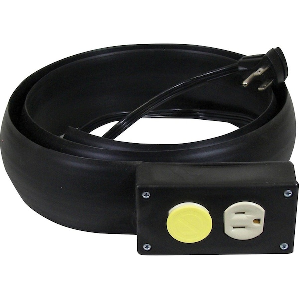 C-Line Products Extension Cord, 16 AWG, Indoor, 2 Outlets, Black, PVC, 10 ft CLI79101 - main